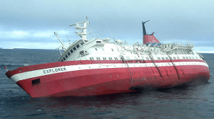Tourist Vessel off the coast of Antarctica - 2007